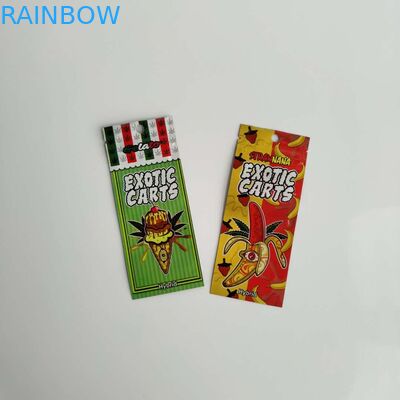 Zip Vape Oil Pen Cartridge Sealable Bags Packaging Logo Customized With Clear Window