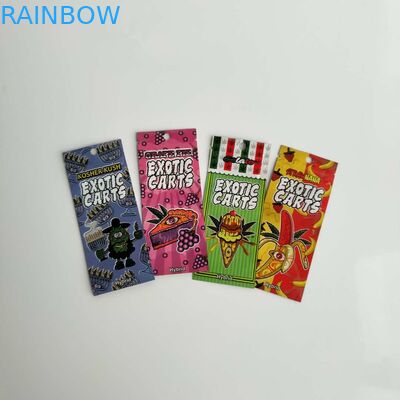 Zip Vape Oil Pen Cartridge Sealable Bags Packaging Logo Customized With Clear Window