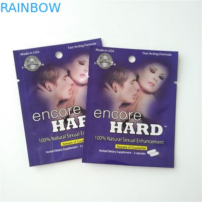 CMYK Color Foil Pouch Packaging Pill Capsules Packaging Bags Mylar Pouch