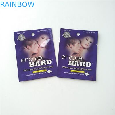 CMYK Color Foil Pouch Packaging Pill Capsules Packaging Bags Mylar Pouch