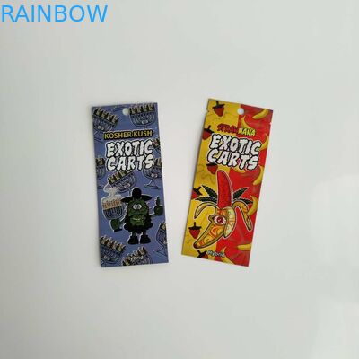 Reusable Plastic Pouches Packaging Exotic Carts Gold Tip Mylar Bag With k