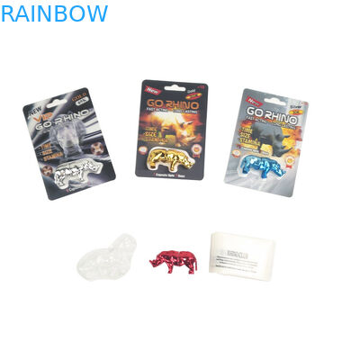 Newest Mamba Black Horse Super Panther 3D Card For Packing Male Enhancement Pills Rhino 600K 700K Platinum Sex Pill Pack