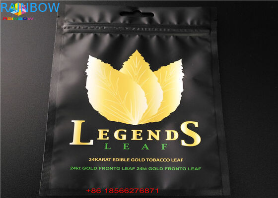 Matte Finished Hologram Foil Zip Lock Bags Face Mask Cosmetic Sample Flat Pouch