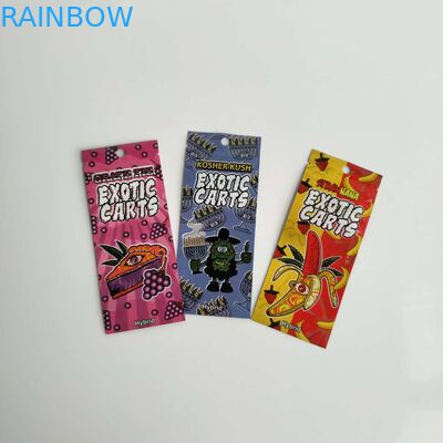 Vape Cartridge Food Packaging Bags Custom Logo Zip Lock With Clear Window
