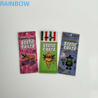 Vape Cartridge Food Packaging Bags Custom Logo Zip Lock With Clear Window