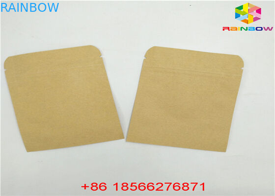 Reusable Customized Paper Bags Food Pouch Stand Up k Smell Proof With Window