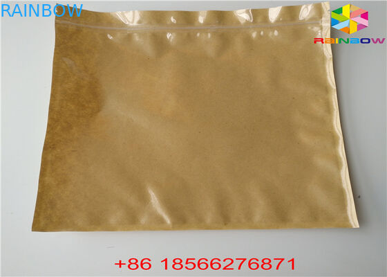 Reusable Customized Paper Bags Food Pouch Stand Up k Smell Proof With Window