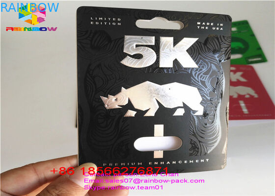 wholesale sex metal pills box metal empty pill bottles/male enhancement pills packaging 3d blister cards & display box