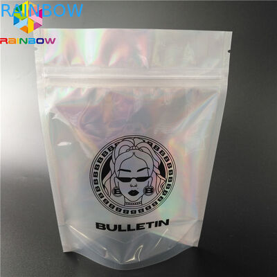 custom your Own Logo Printing aluminum foil packaging bag with bottom gusset bag Bottom Pouch bags clear  zipper foilbag