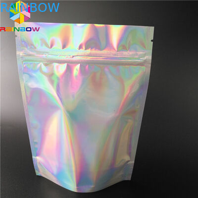 custom your Own Logo Printing aluminum foil packaging bag with bottom gusset bag Bottom Pouch bags clear  zipper foilbag