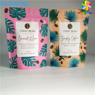 custom your Own Logo Printing aluminum foil packaging bag with bottom gusset bag Bottom Pouch bags clear  zipper foilbag