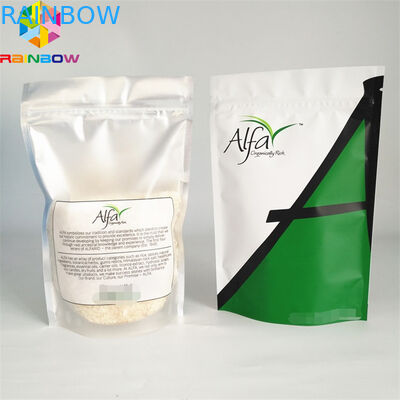 custom your Own Logo Printing aluminum foil packaging bag with bottom gusset bag Bottom Pouch bags clear  zipper foilbag