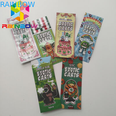 Vape Cartridge Plastic Pouches Packaging Mario Exotic Carts Mini Mylar Bags