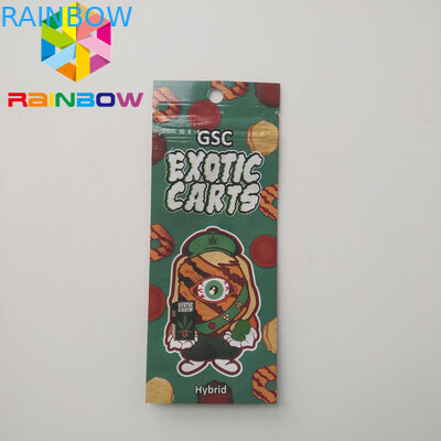 Holographic Vape Cartridge Plastic Pouches Packaging k Cbd Oil Exotic Carts