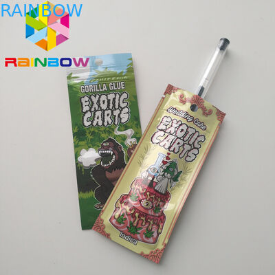 Holographic Vape Cartridge Plastic Pouches Packaging k Cbd Oil Exotic Carts