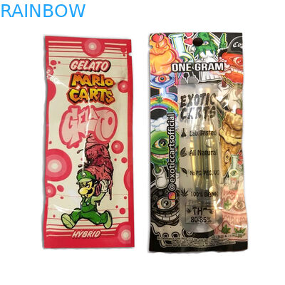Holographic Vape Cartridge Plastic Pouches Packaging k Cbd Oil Exotic Carts