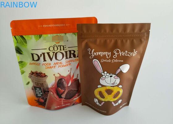 Aluminum Foil Laminated Stand Up k Bags Dried Beef Snack Packaging Durable