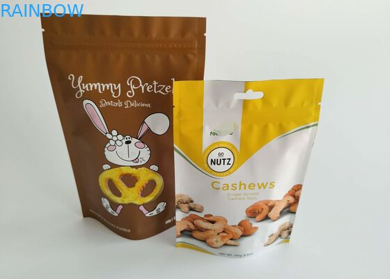 Organic Chia Seeds Snack Cookies Food Packaging Bag Gravure Printing With Zipper