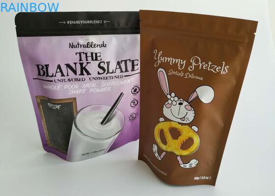 Custom Stand Up Pouch Delicious Cookie Packaging Sealable Plastic Bag Gravure Printing