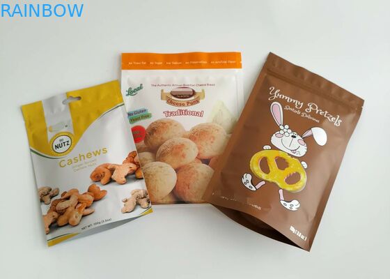 Dried Food Packaging Bags Aluminum Plastic Zipper Top For Fish Rice Seeds Spices