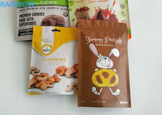 Dried Food Packaging Bags Aluminum Plastic Zipper Top For Fish Rice Seeds Spices