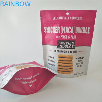 SGS Plastic Snack Bag Packaging Custom Logo Mylar Doypack For Potato Chips / Biscuits