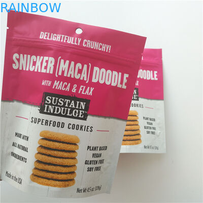 SGS Plastic Snack Bag Packaging Custom Logo Mylar Doypack For Potato Chips / Biscuits