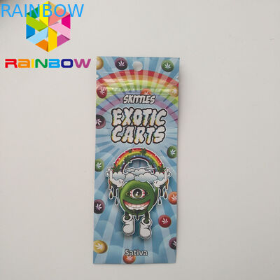 Mini Mylar k Bags , Mylar Food Packaging Exotic Carts Vape Cartridge Holographic