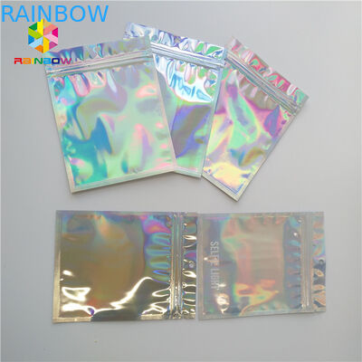 Mini Mylar k Bags , Mylar Food Packaging Exotic Carts Vape Cartridge Holographic