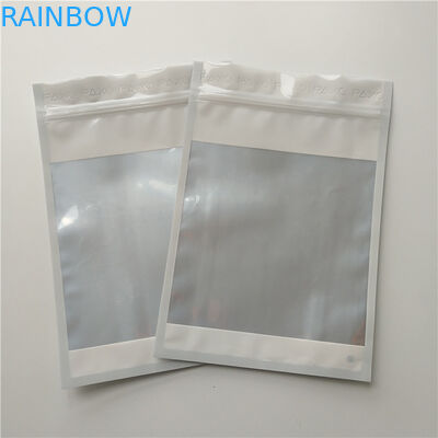 Garment Holographic Foil Pouch Packaging k Clear Front For Sock / Underwear