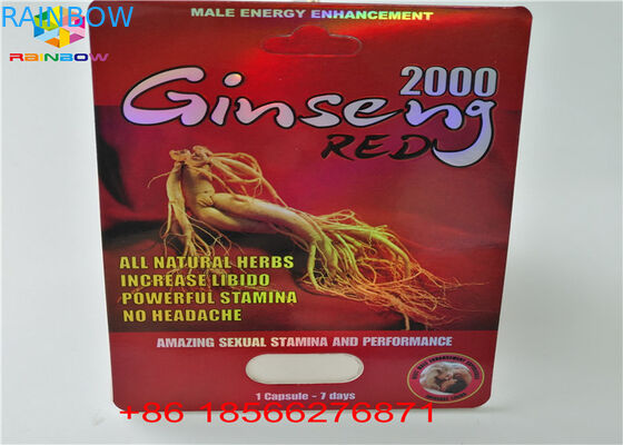 Male Enhancement Blister Card Packing Folding Paper Custom R7-5000 R7-3000
