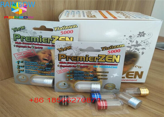 Male Enhancement Blister Card Packing Folding Paper Custom R7-5000 R7-3000