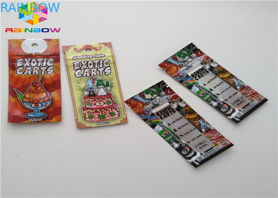 Aluminum Foil Zip Lock Plastic Bags Food Packaging Pouch Custom Size With Tear Notch