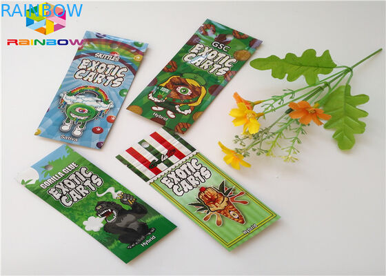 Herbal Incense Resealable Plastic Bags AC1003 CBD Vape Oil Cartridge Packaging Applied