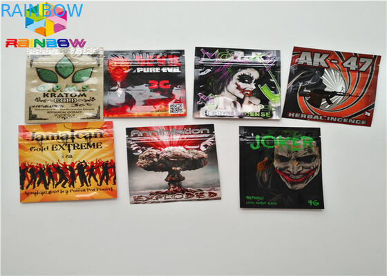 Herbal Incense Resealable Plastic Bags AC1003 CBD Vape Oil Cartridge Packaging Applied
