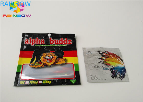 Herbal Incense Resealable Plastic Bags AC1003 CBD Vape Oil Cartridge Packaging Applied