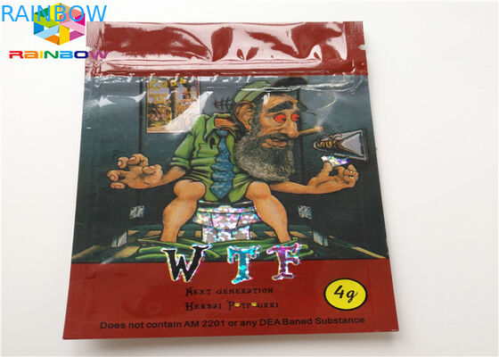 Herbal Incense Resealable Plastic Bags AC1003 CBD Vape Oil Cartridge Packaging Applied