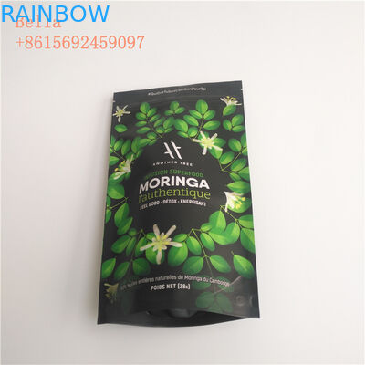 Sealed Plastic Pouches Packaging Food Grade Aluminum Foil Stand Up Herbal Detox Tea Packing