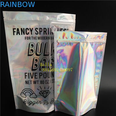 BPA Free Gravure Printing Stand Up Foil Pouch Packaging Facial Mask Holographic Laser Bag