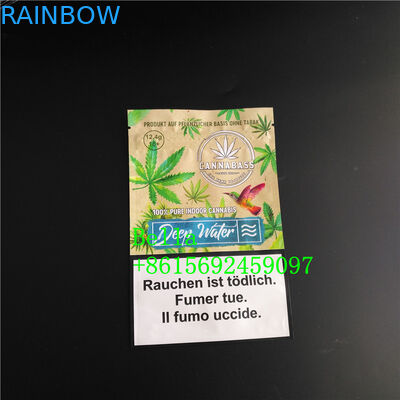 Mylar Herbal Incense Packaging k Tobacco Leaves Stand Up Bag 120-180 Mic Thickness