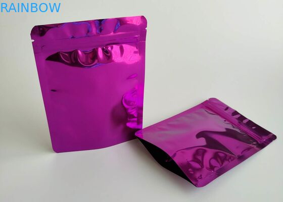 Flat Beeswax Candle Stand Up Zipper Pouch Bags , Heat Seal Packaging Bags Customized