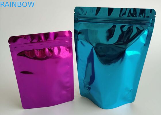 Heat Seal Plastic Pouches Packaging Aluminum Foil Different Colors For Sock Towel