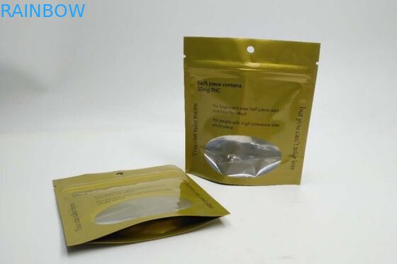 OEM Plastic Pouches Packaging 100% Organic Industrial Hemp Food Chill Gummy Bag