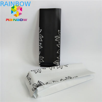 Kraft Paper Side Gusset Stand Up Coffee Pouches , Sealed Plastic Bags Custom Printing