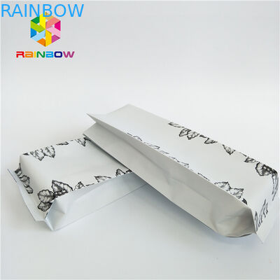 Kraft Paper Side Gusset Stand Up Coffee Pouches , Sealed Plastic Bags Custom Printing