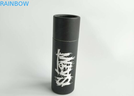 Custom Black Recyclable Eco-friendly Paper Tube Box for Luxury Cosmetic and Perfume Packaging