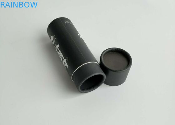 Custom Black Recyclable Eco-friendly Paper Tube Box for Luxury Cosmetic and Perfume Packaging