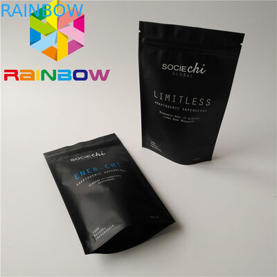 Food Grade Material Stand Up Zipper Pouch Cone Shaped Moringa Powder Bag With Foil Liner