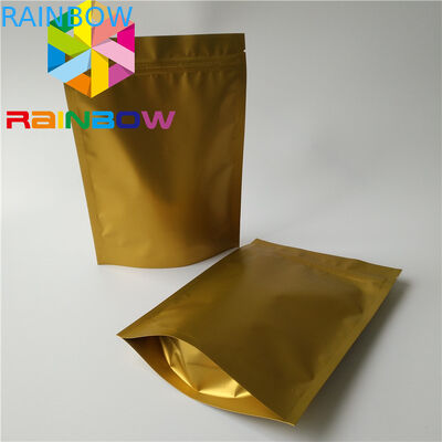 Poly k Mylar Plastic Pouches Packaging Aluminum Foil Stand Up Zipper Bag For Snack
