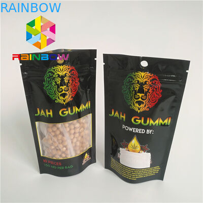 Printed Foil Laminated Mylar k Stand Up Pouches Mmj Weed Cannabis Packaging